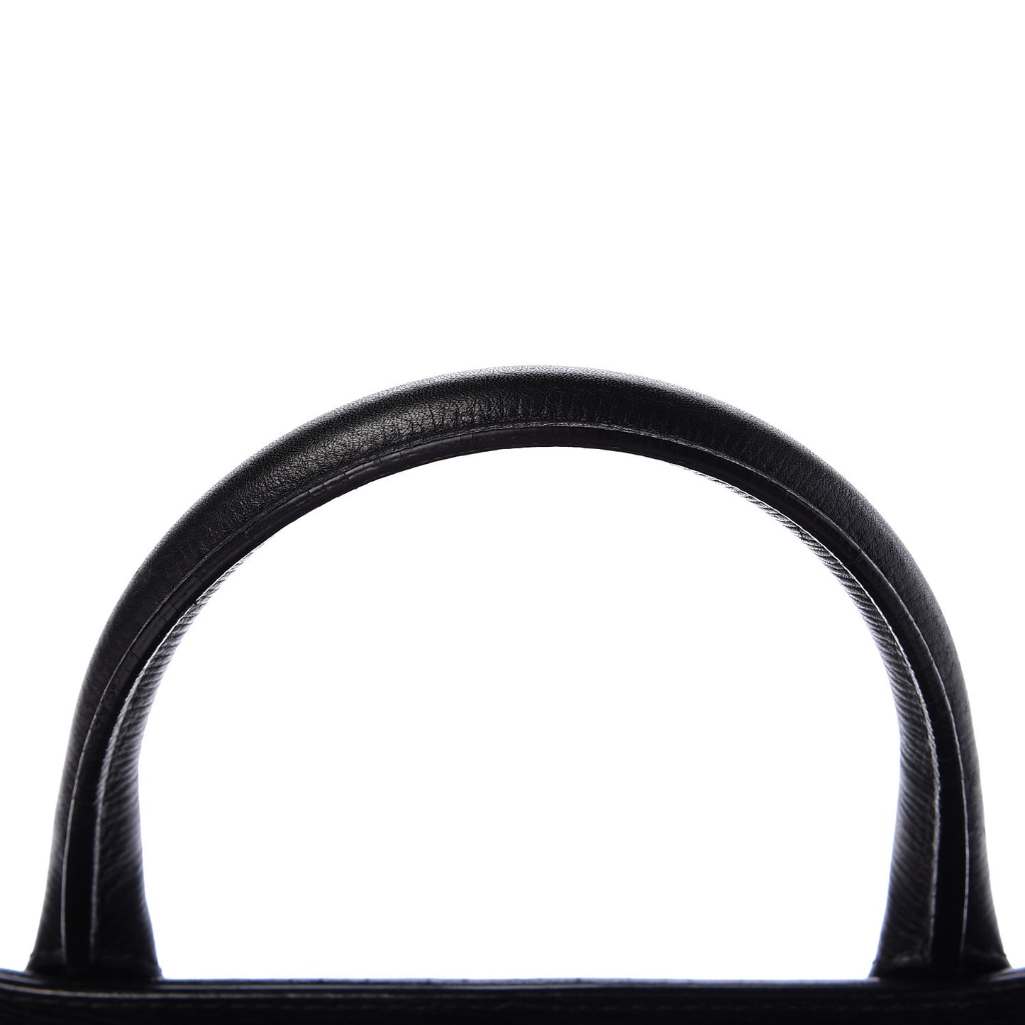 Grainy Calfskin House Check Medium Banner Tote Black