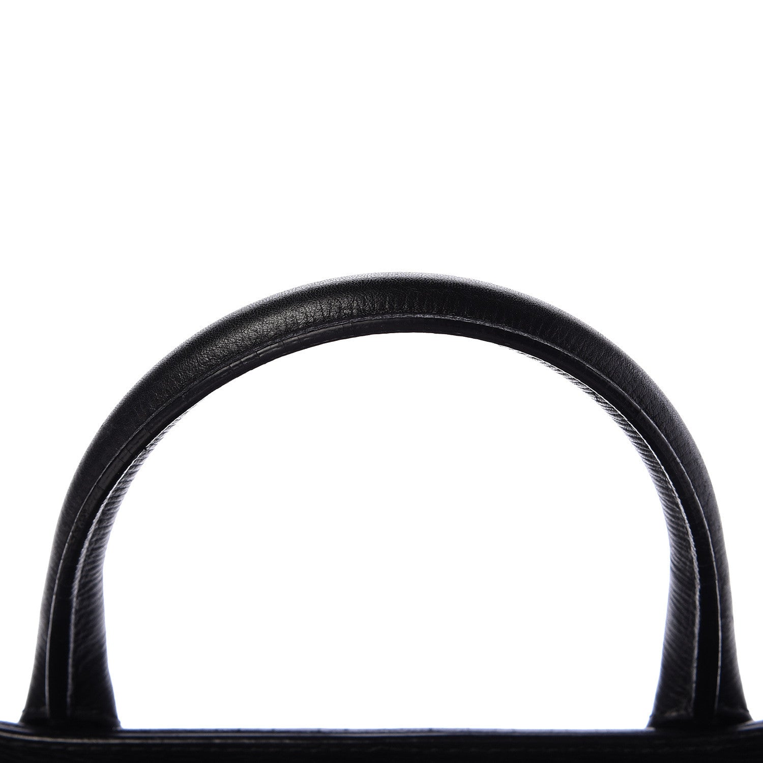 Burberry Grainy Calfskin House Check Medium Banner Tote Black 12 of 13
