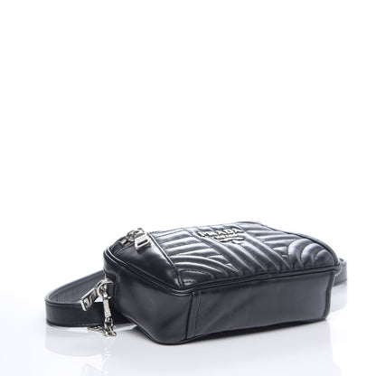 Prada Soft Calfskin Impunture Diagramme Belt Bag Black 3 of 8
