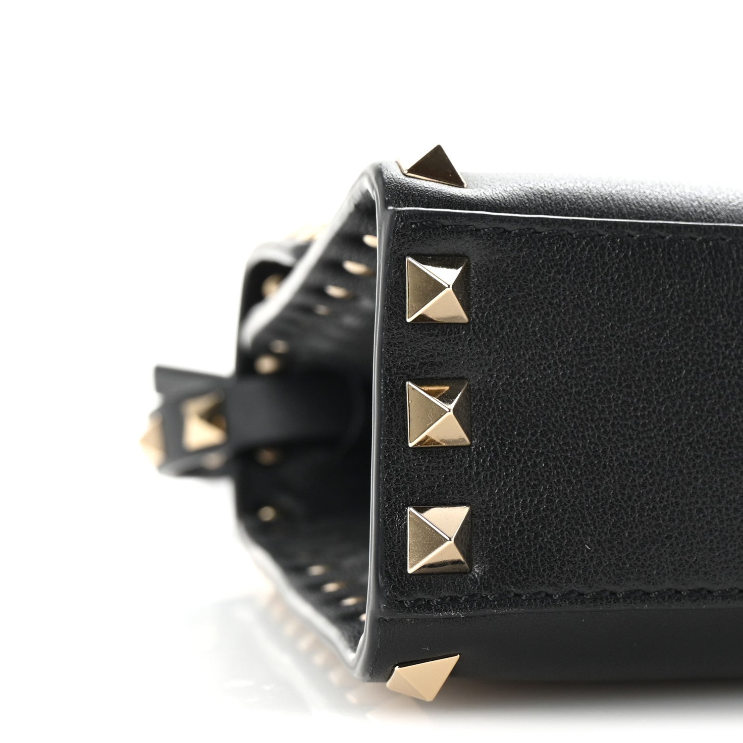 Valentino Garavani Vitello Medium Rockstud Flip Lock Crossbody Bag Black 8 of 9