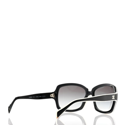Chanel Acetate CC Logo Sunglasses 5143 Black White 4 of 12