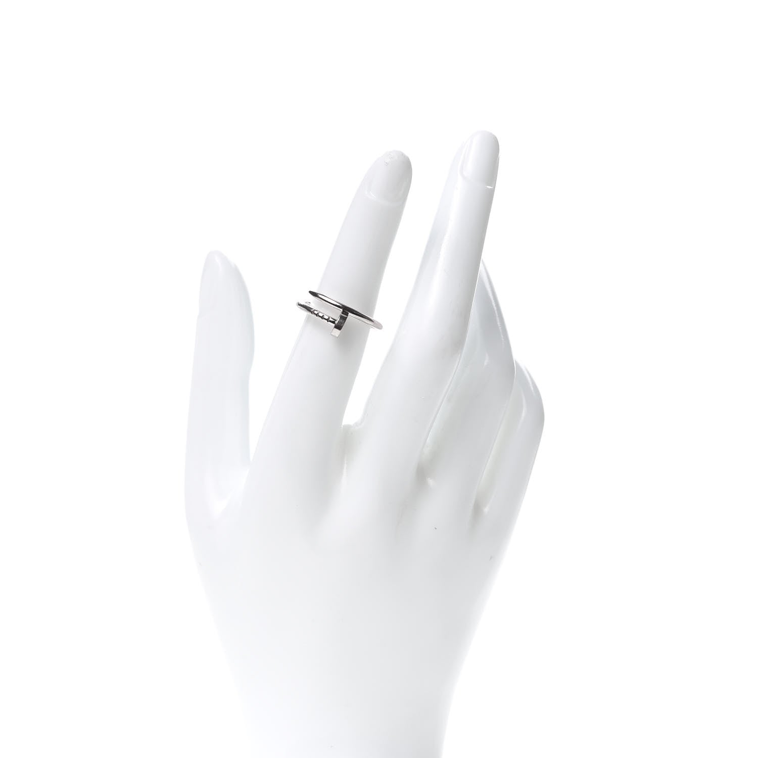 Cartier 18K White Gold Small Juste Un Clou Ring 52 6 2 of 6