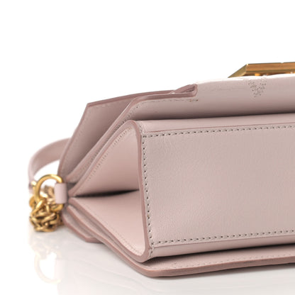 Givenchy Goatskin Quilted Small GV3 Shoulder Bag Pale Pink 9 of 12