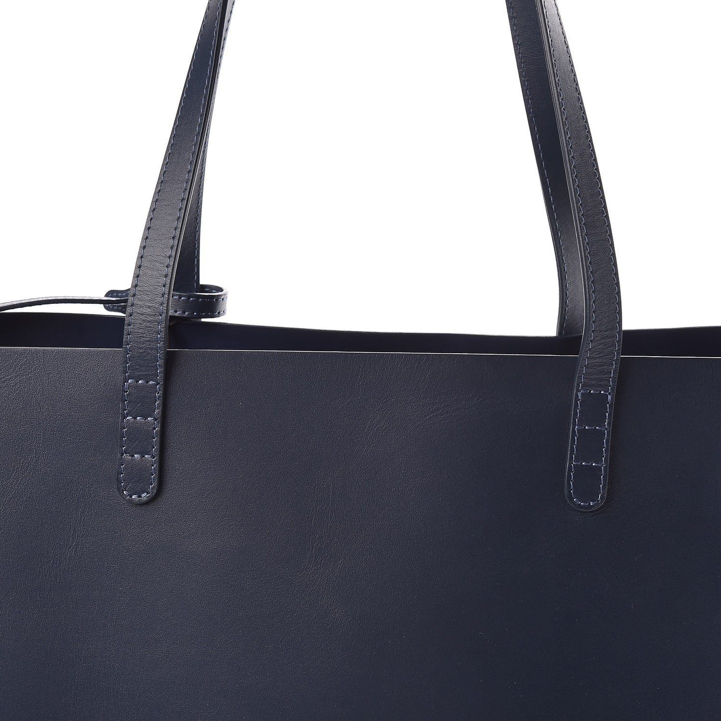 Smooth Calfskin Large Shopping Tote Blu