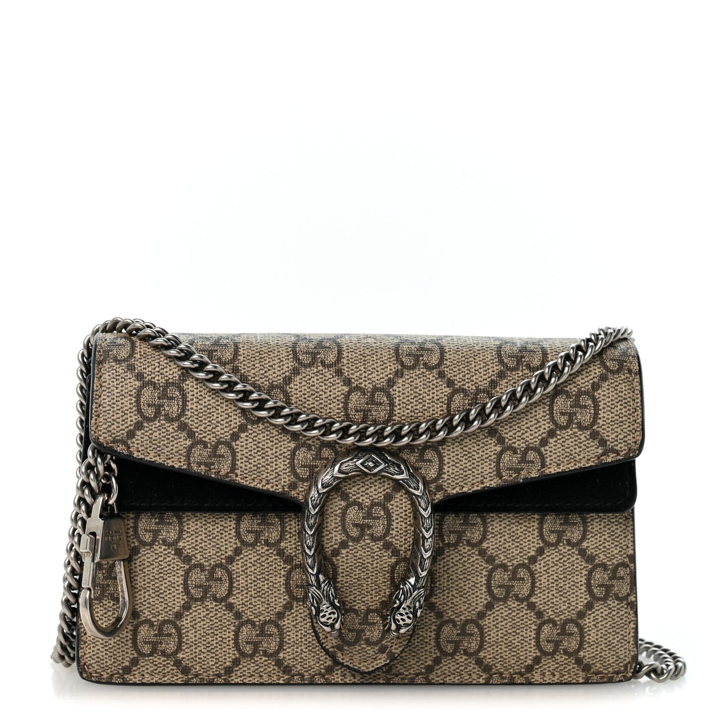 GG Supreme Monogram Super Mini Dionysus Shoulder Bag Black