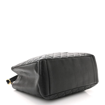 Chanel Caviar Quilted Grand Shopping Tote GST Black 4 of 15