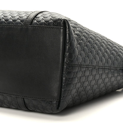 Gucci Soft Microguccissima Small Zippered Satchel Black 9 of 9