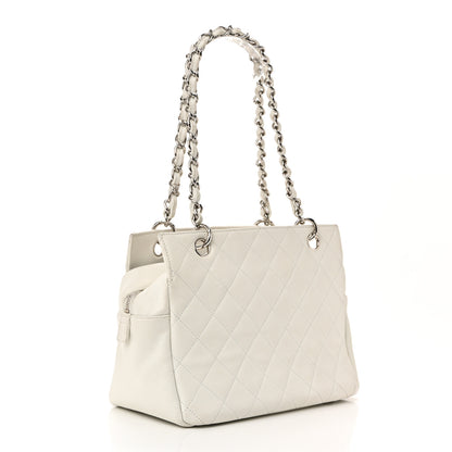 Chanel Caviar Quilted Petit Timeless Tote PTT White 3 of 11