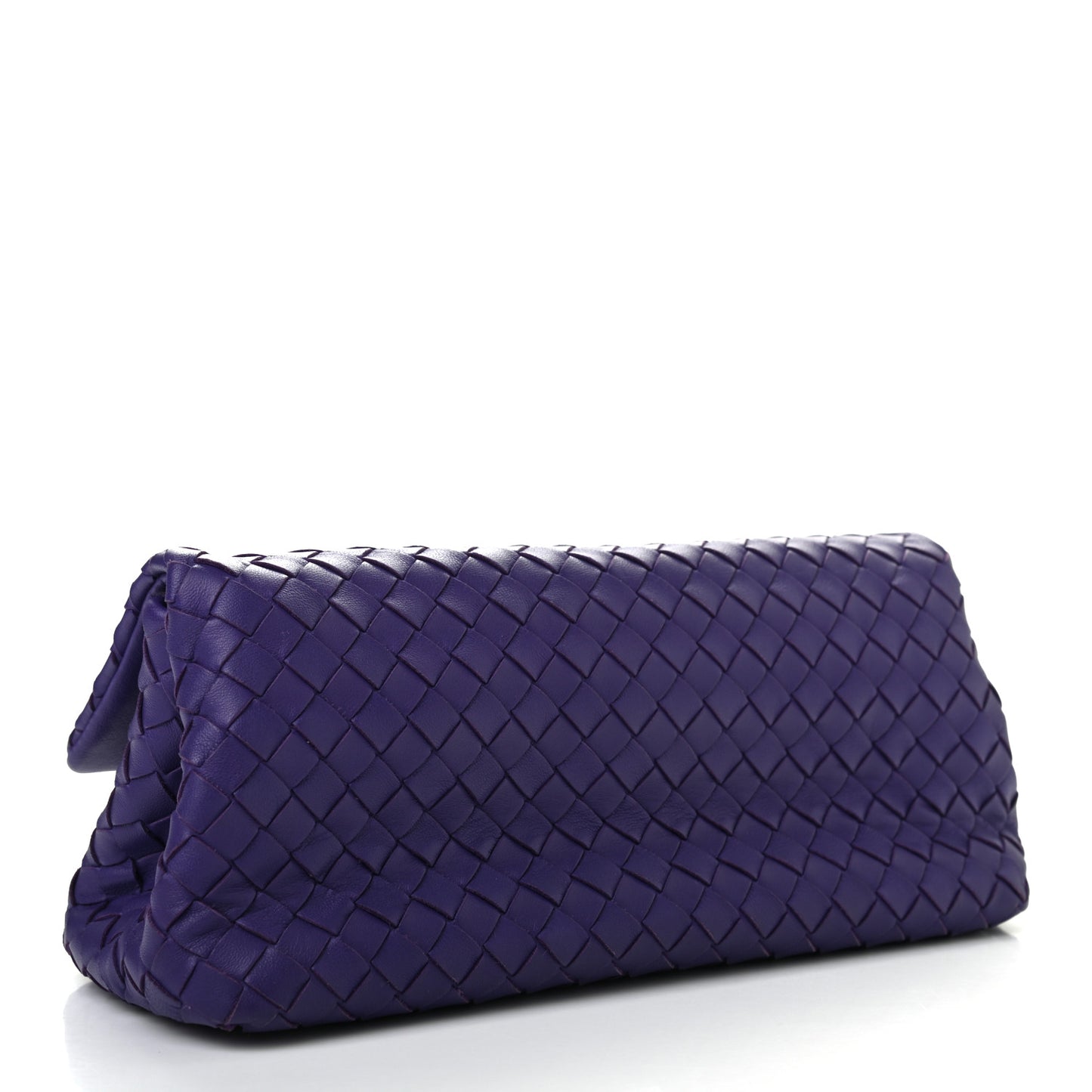 Nappa Intrecciato Clutch Anemone