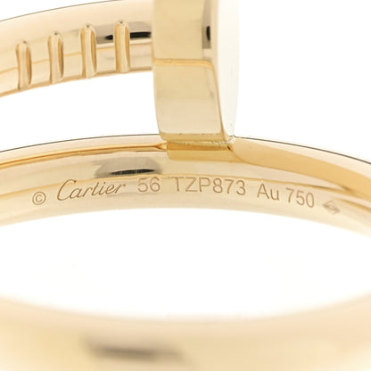 Cartier 18K Yellow Gold Juste Un Clou Ring 56 7.5 5 of 6