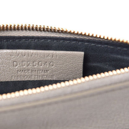 Balenciaga Chevre Gold Metallic Edge Hardware Pouch Gris Taupe 7 of 9