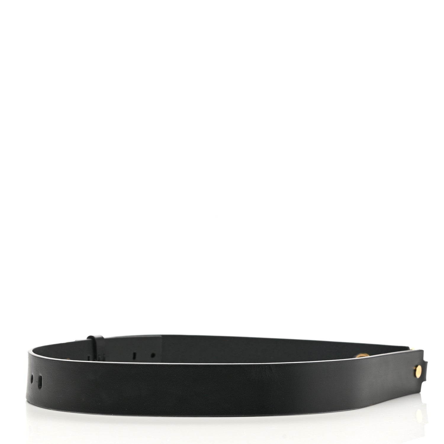 Versace X FENDI Calfskin Fendace Logo Belt 80 32 Black 3 of 6