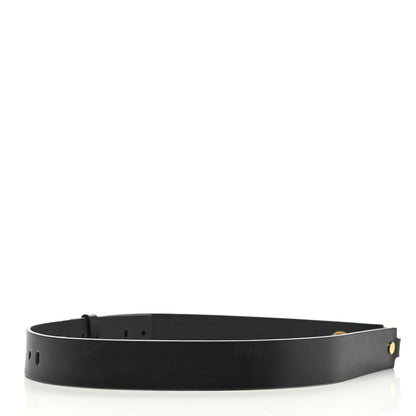 Versace X FENDI Calfskin Fendace Logo Belt 80 32 Black 3 of 6