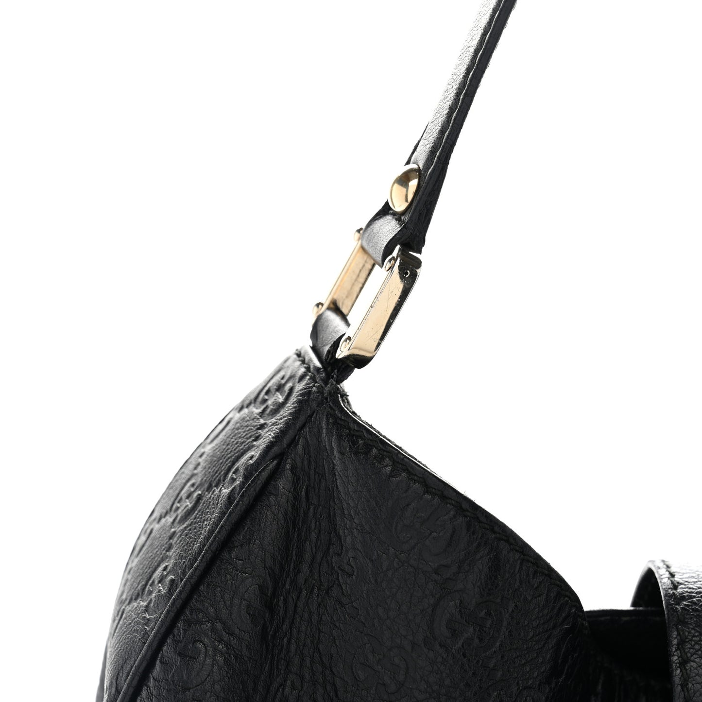 Guccissima Large New Ladies Web Hobo Black