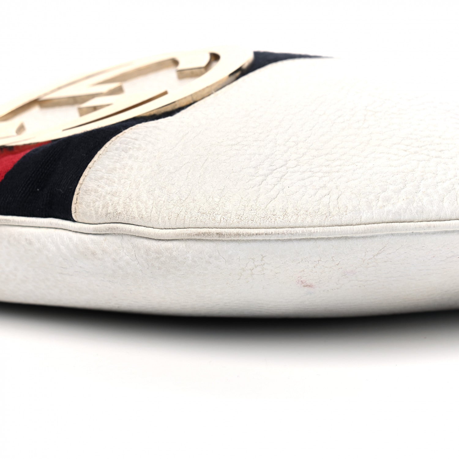 Gucci Calfskin Web Blondie Hobo White 7 of 18