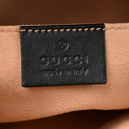Gucci Calfskin Matelasse Animal Studs GG Marmont Belt Bag 85 34 Black 5 of 9