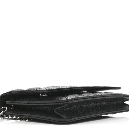 Chanel Caviar Quilted Wallet on Chain WOC Black 10 of 11