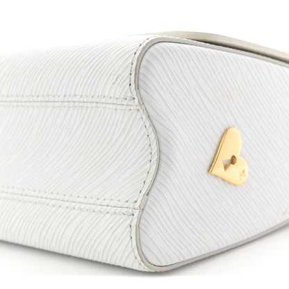 Louis Vuitton Epi Love Lock Twist Shoulder Bag MM White 10 of 11
