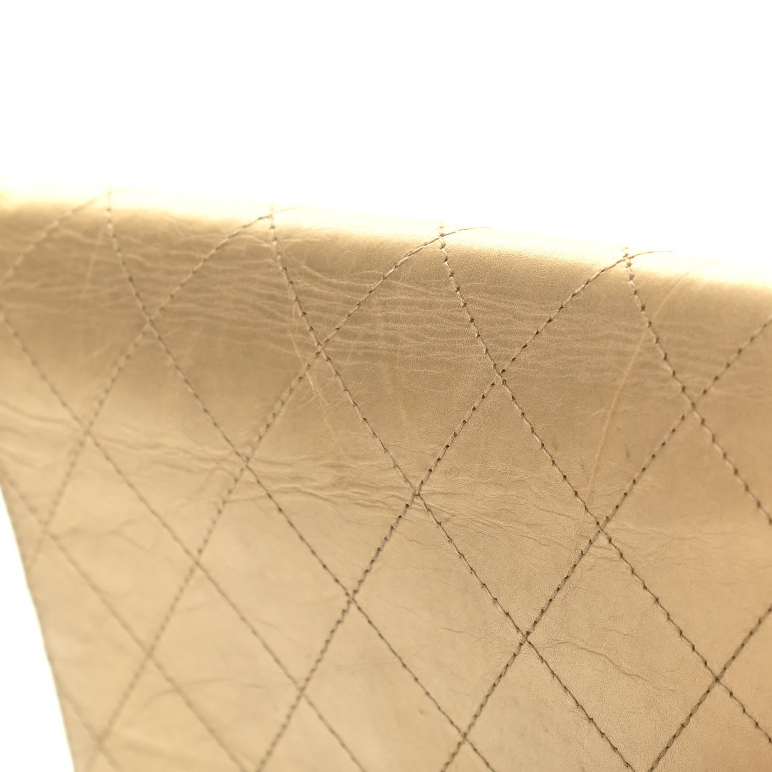 Chanel Metallic Calfskin Diamond Stitched Yen Wallet Gold 15 of 15
