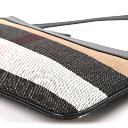Burberry House Check Derby Peyton Crossbody Clutch Bag Black 8 of 8