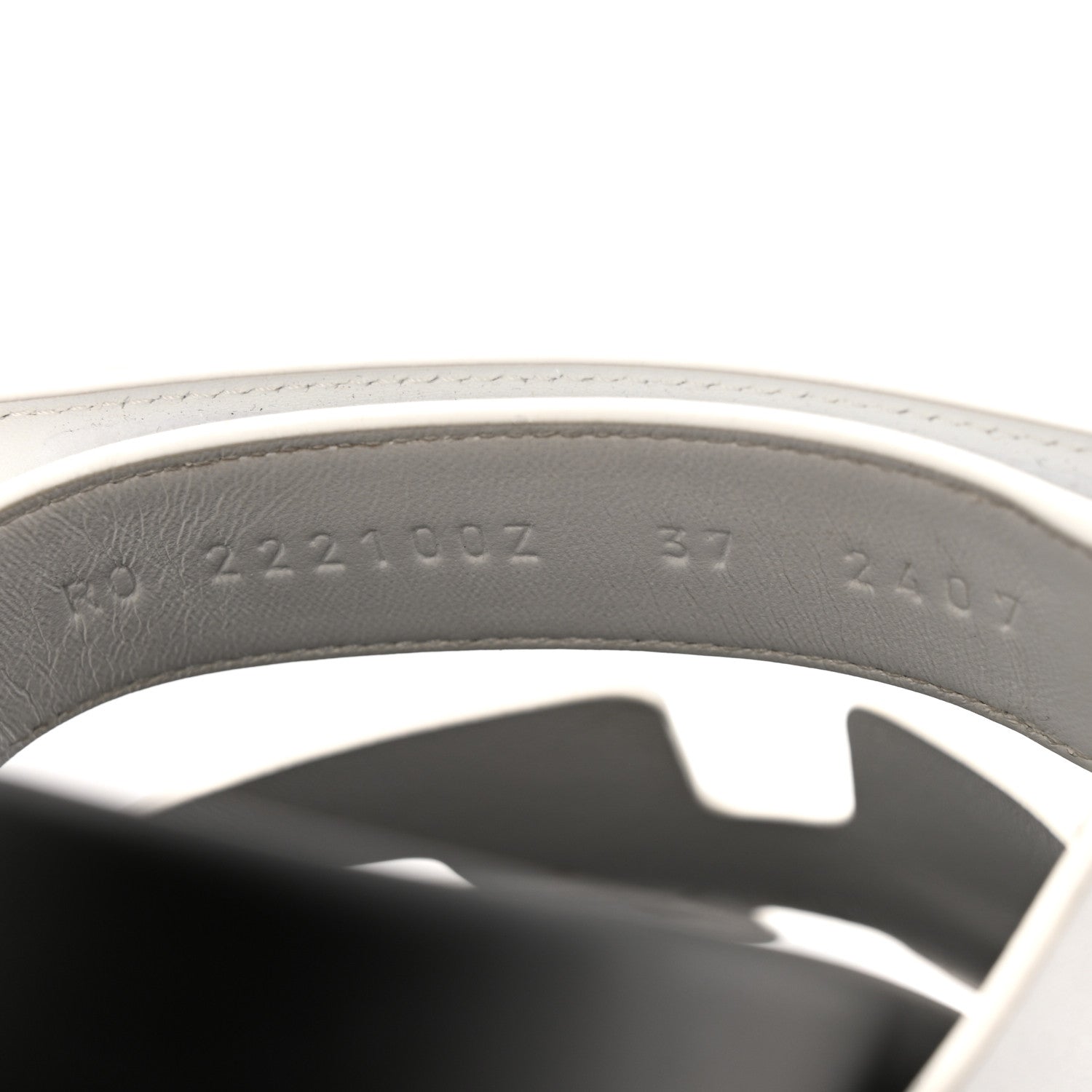 Hermes Calfskin Womens Chypre Sandals 37 White 9 of 12