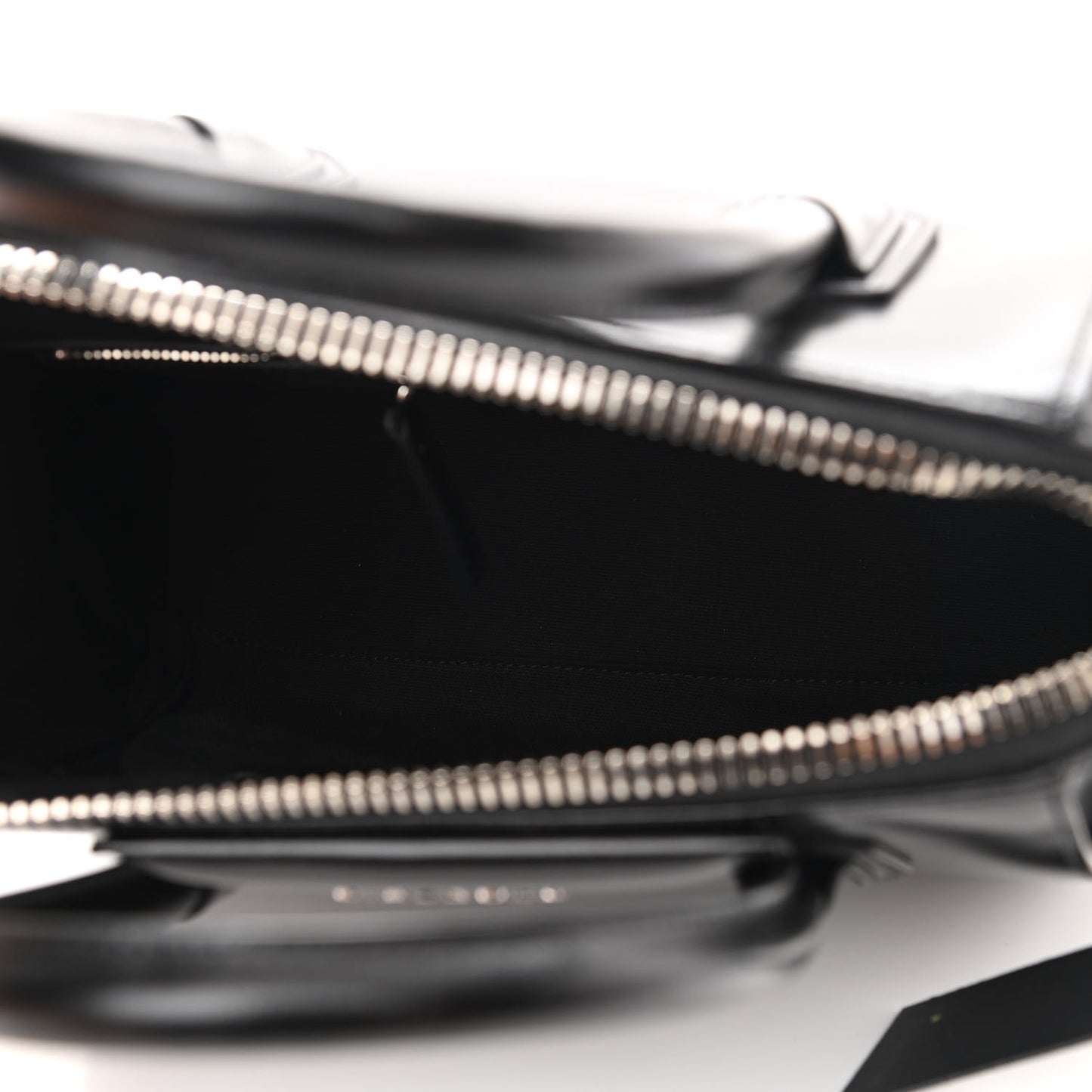 Shiny Lord Calfskin Small Antigona Black