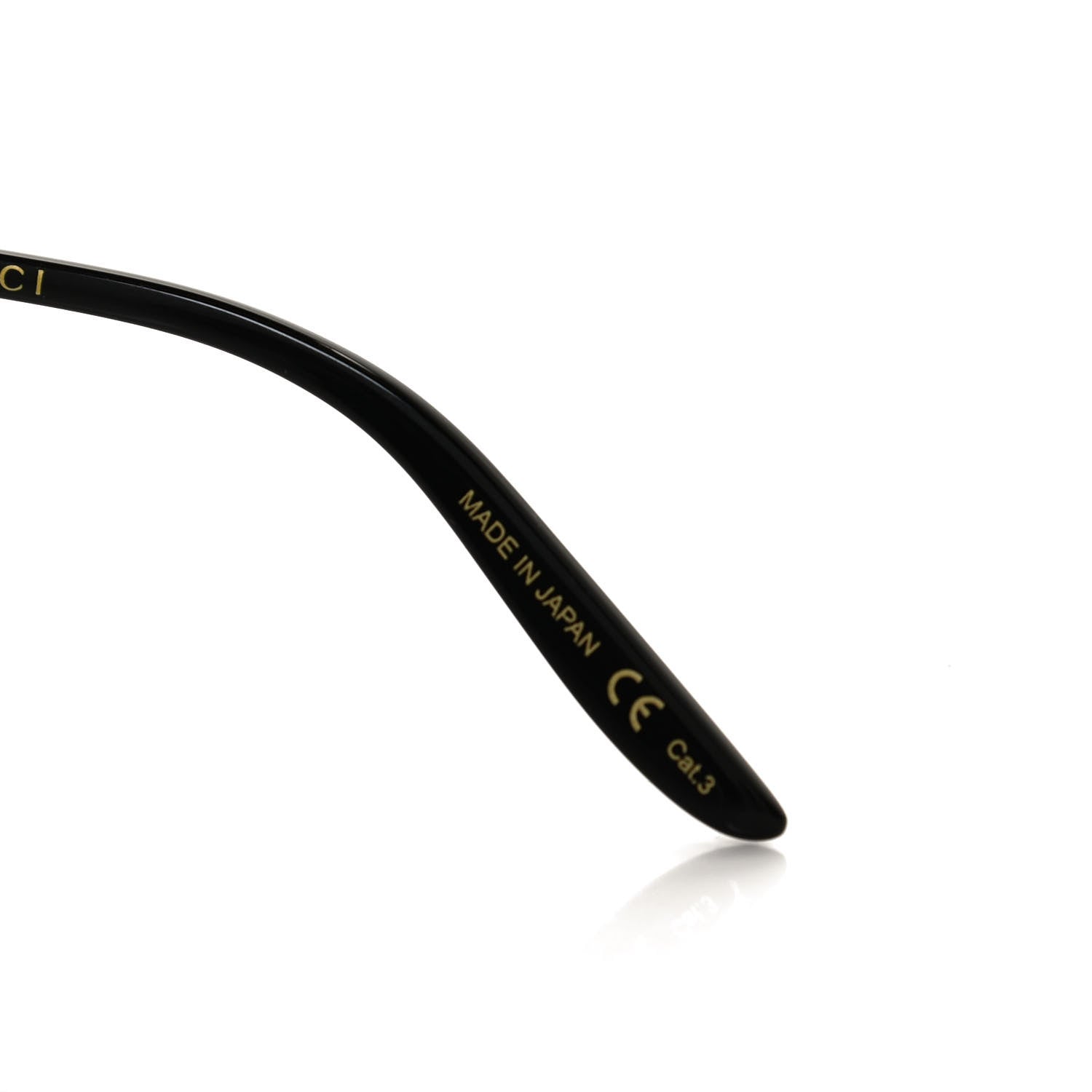 Gucci Metal Aviator Sunglasses GG0672S Black Gold 7 of 8