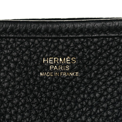Hermes Taurillon Clemence Evelyne III PM Black 6 of 8