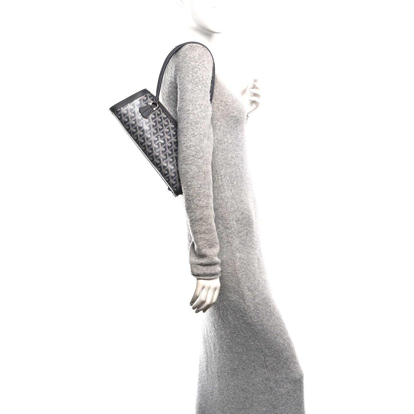 Goyardine Bonbonniere Bag Grey
