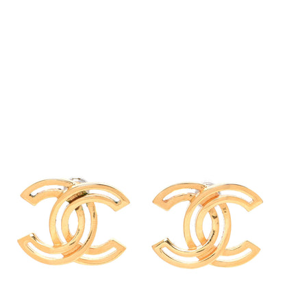 Chanel Metal Obazine CC Earrings Gold 1 of 5