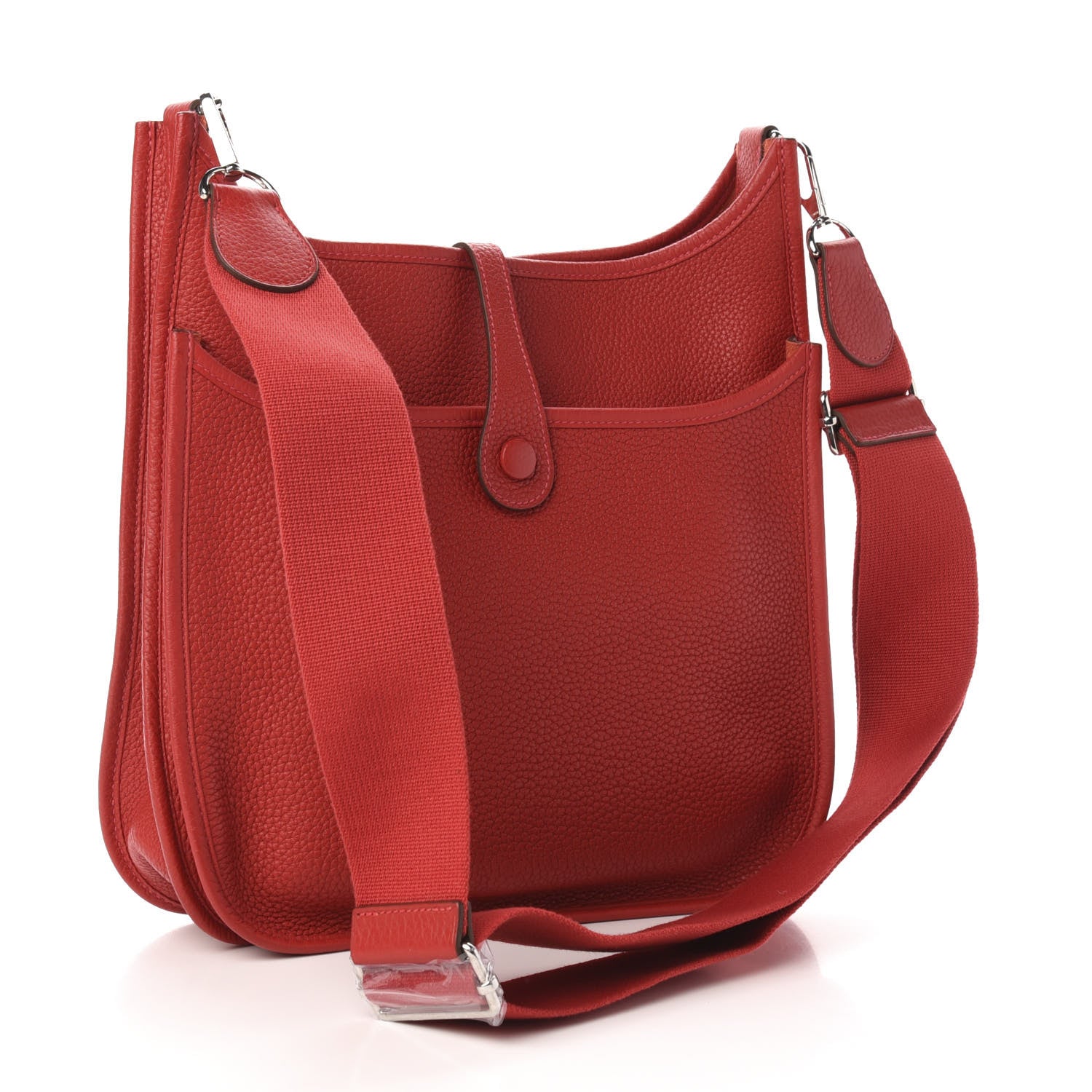 Hermes Taurillon Clemence Evelyne III PM Rouge Casaque 3 of 10