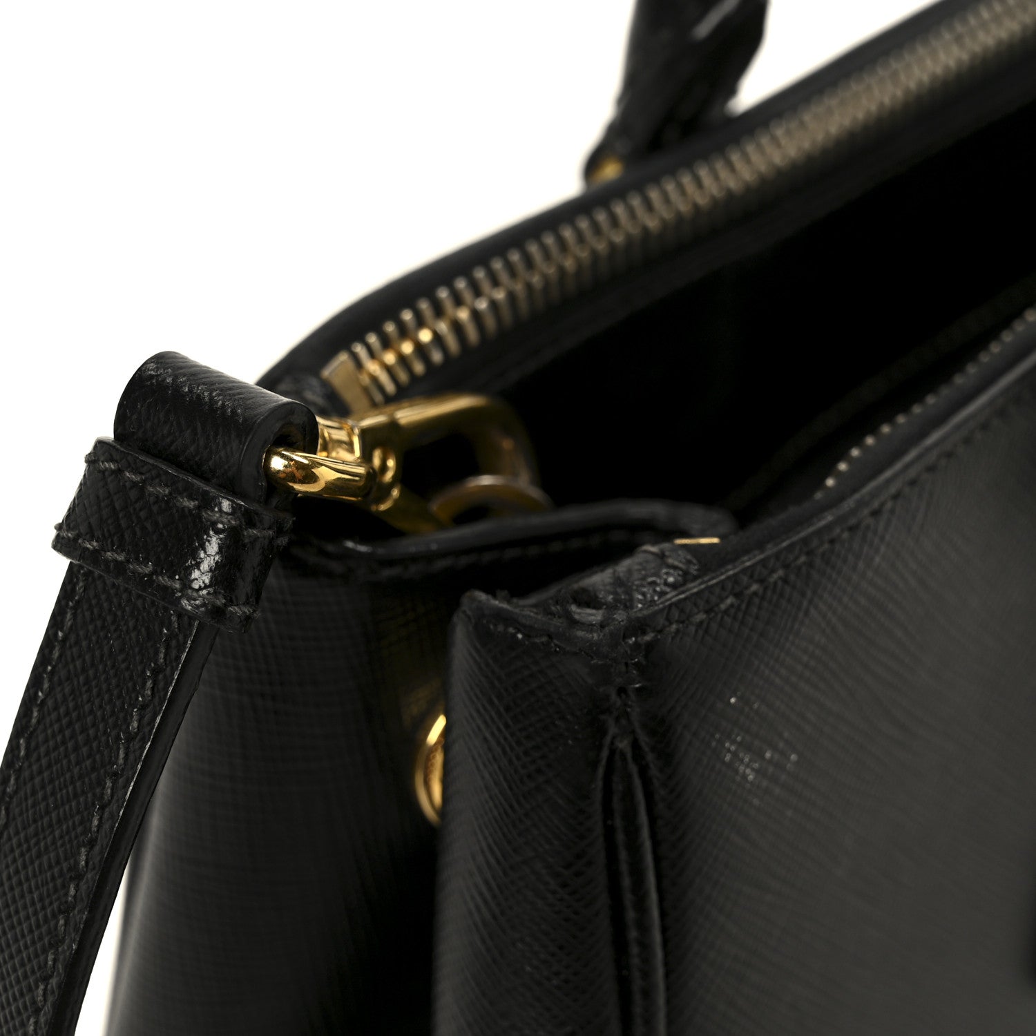 Prada Saffiano Lux Small Galleria Double Zip Tote Black 11 of 11