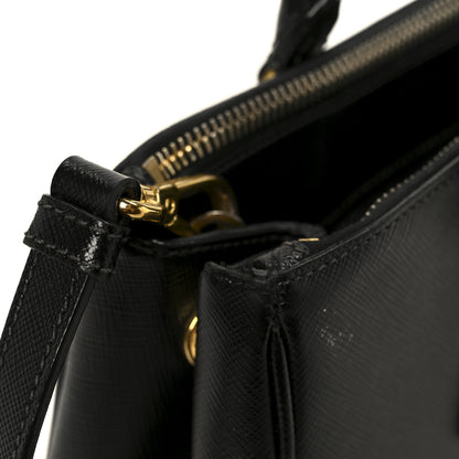 Prada Saffiano Lux Small Galleria Double Zip Tote Black 11 of 11