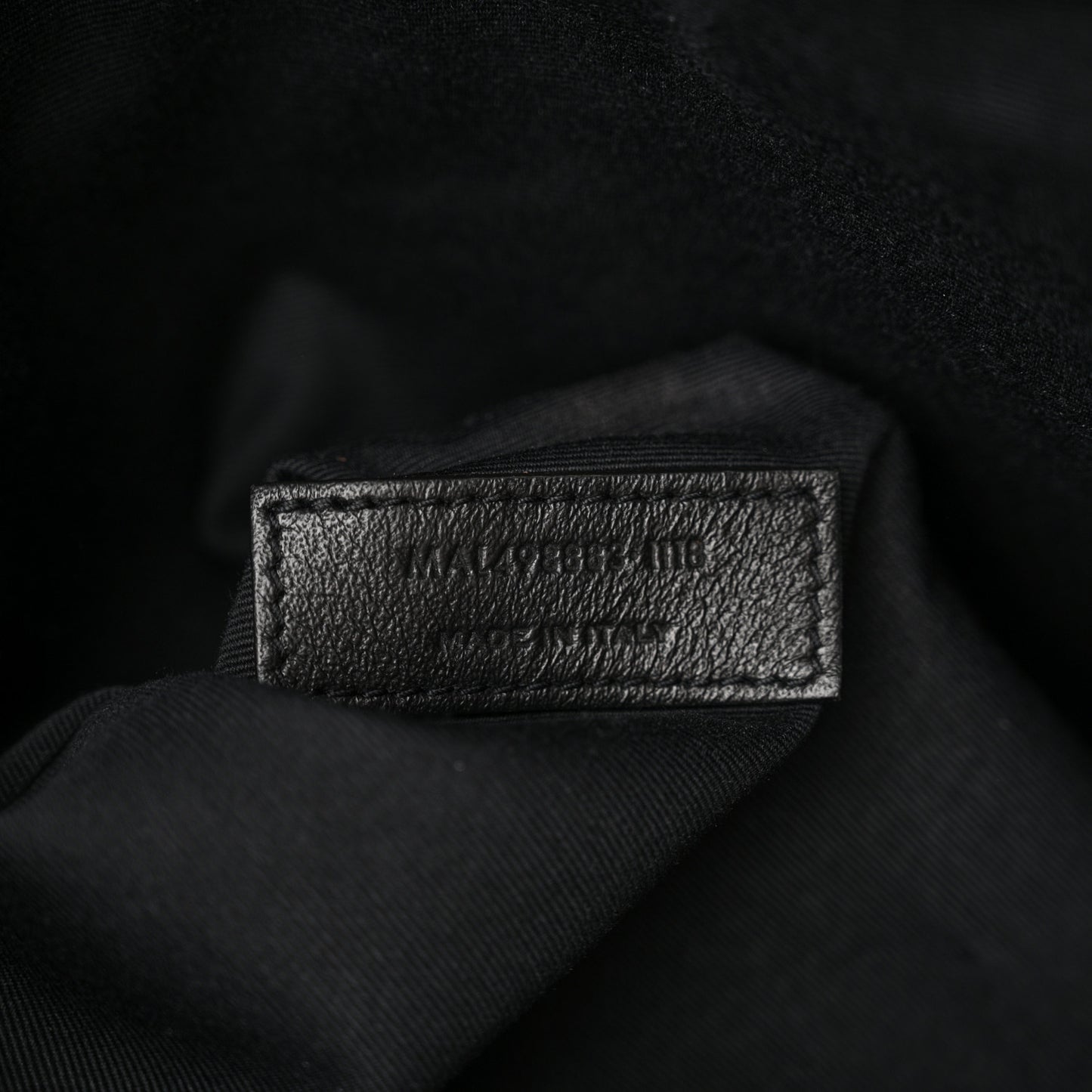 Crinkled Calfskin Matelasse Monogram Large Niki Chain Satchel Black