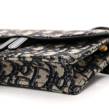 Christian Dior Oblique Saddle Belt Bag Blue 9 of 11