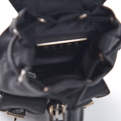 Prada Saffiano Cuir Backpack Keychain Charm Black 4 of 7