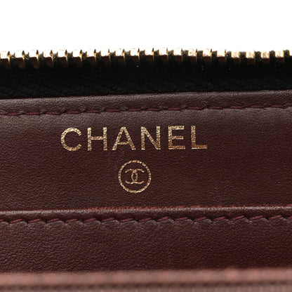 Chanel Caviar Quilted Large Gusset Zip Around Wallet Black 6 of 15