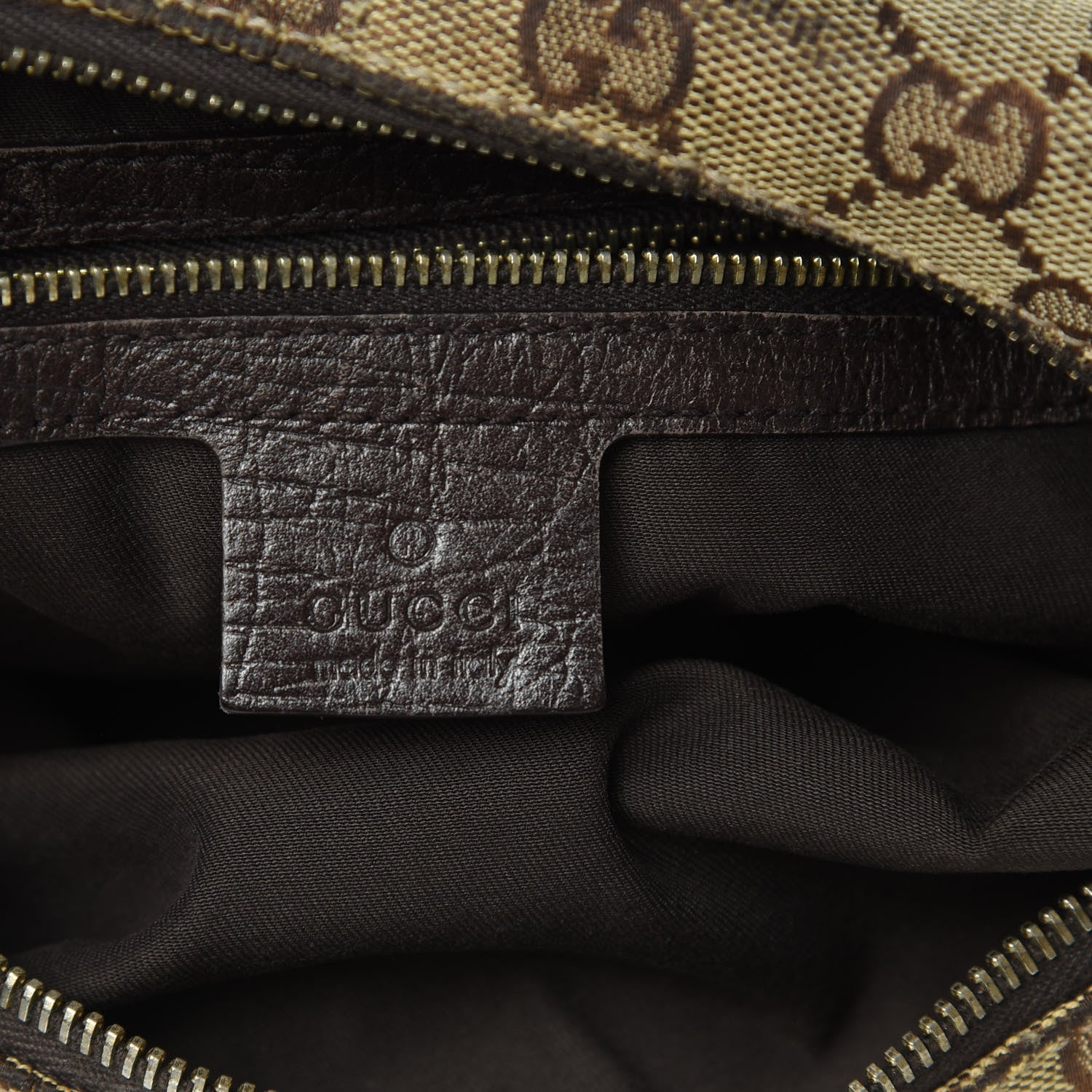 Gucci Monogram Medium Horsebit Chain Hobo Dark Brown 6 of 19