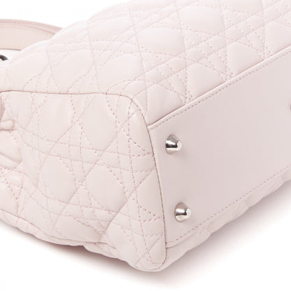Christian Dior Lambskin Cannage Small Dior Soft Shopping Tote Light Pink 5 of 8