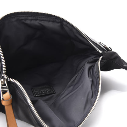 Loewe Calfskin Logo Patch Belt Bag Black 5 of 9