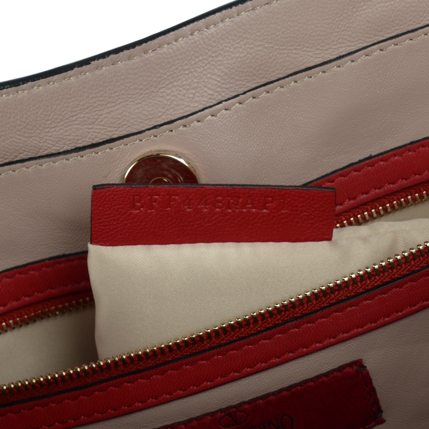 Valentino Garavani Nappa Medium Rockstud Soft Tote Red 8 of 8