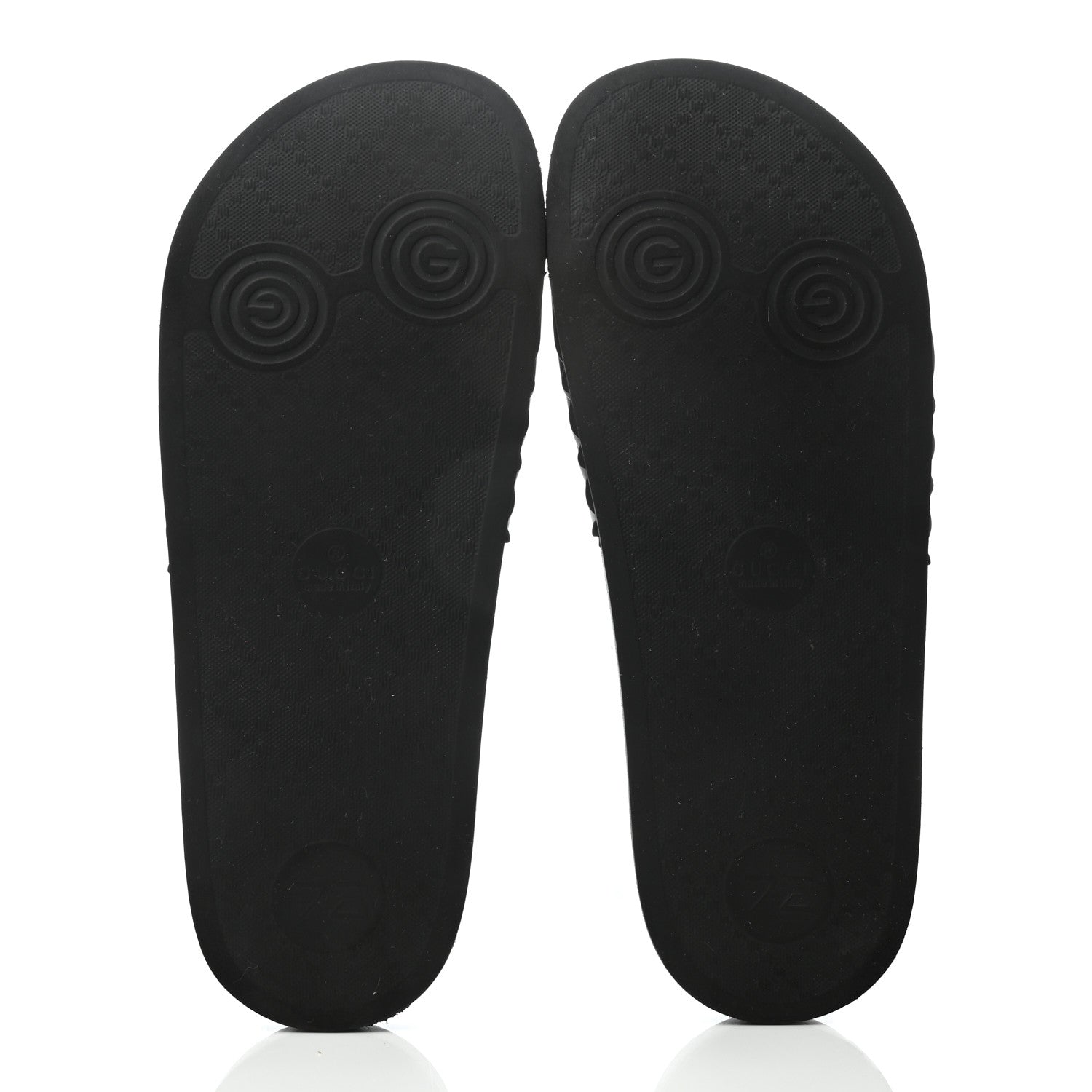 Gucci Rubber Matelasse Mens Slide Sandals 8 Black 5 of 7