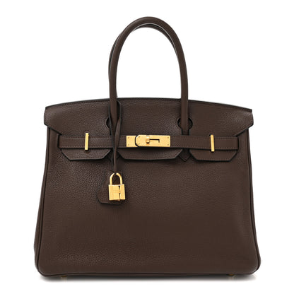 Hermes Togo Birkin 30 Chocolate 1 of 12