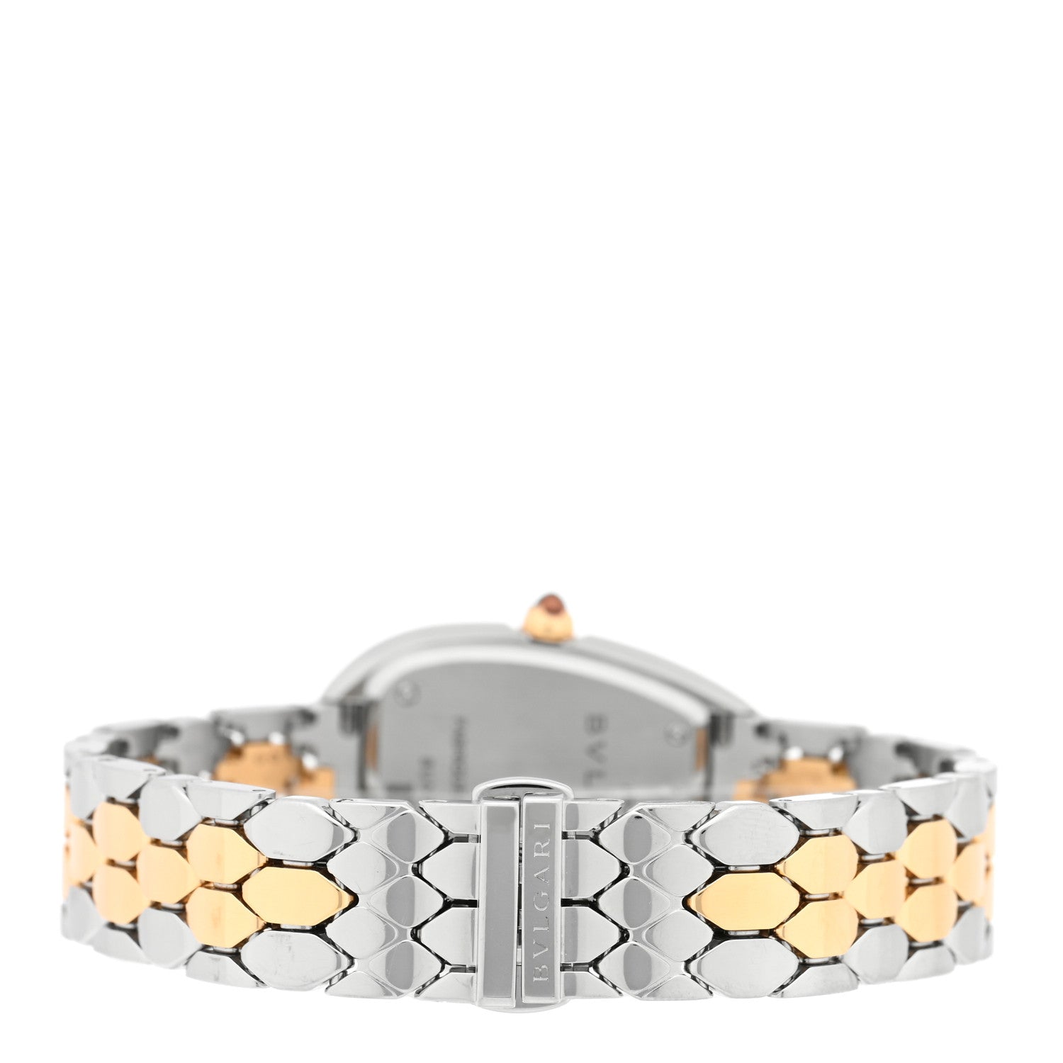 Bulgari Stainless Steel 18K Yellow Gold Diamond Bezel 33mm Serpenti Seduttori Quartz Watch 3 of 5