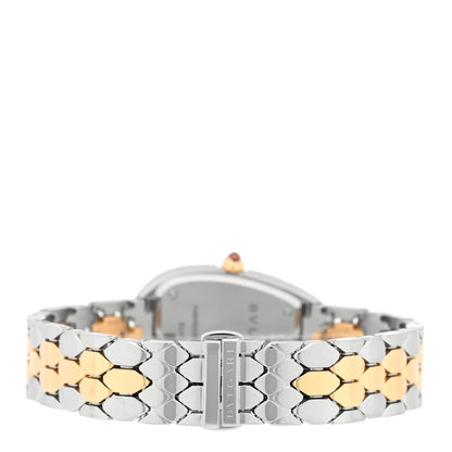 Bulgari Stainless Steel 18K Yellow Gold Diamond Bezel 33mm Serpenti Seduttori Quartz Watch 3 of 5