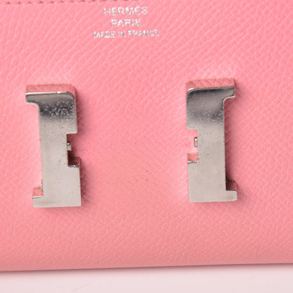 Hermes Epsom Constance Short Wallet Rose Confetti 15 of 24