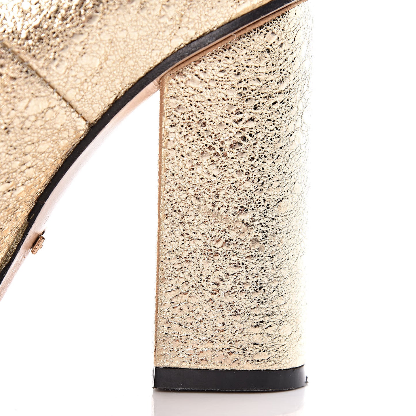 Galassia GG Marmont Fringe 105mm Loafer Pumps 37 Platino