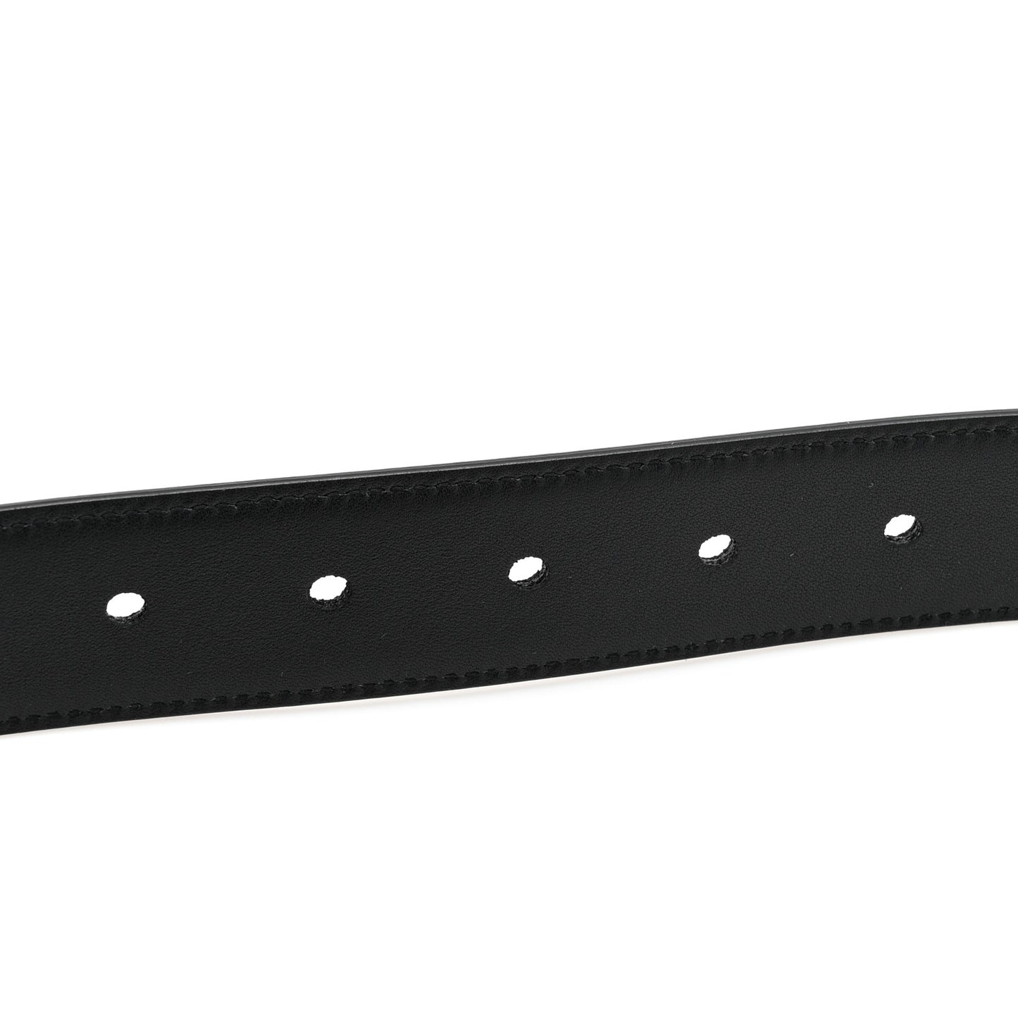 Smooth Calfskin Monogram Square Buckle Belt 105 42 Black
