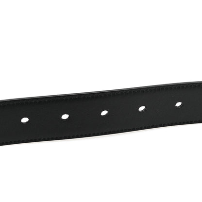 Saint Laurent Smooth Calfskin Monogram Square Buckle Belt 105 42 Black 3 of 5