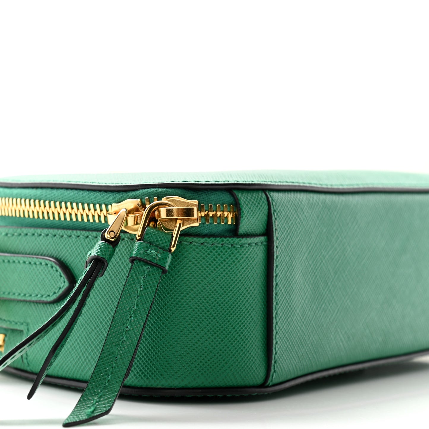 Saffiano Lux Odette Crossbody Verde